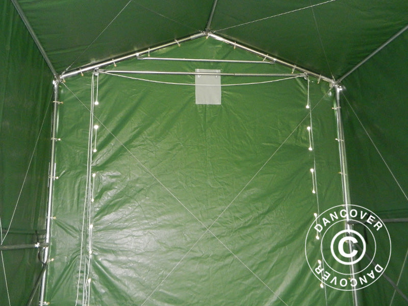 Storage shelter PRO XL 3.5x8x3.3x3.94 m, PVC, Green