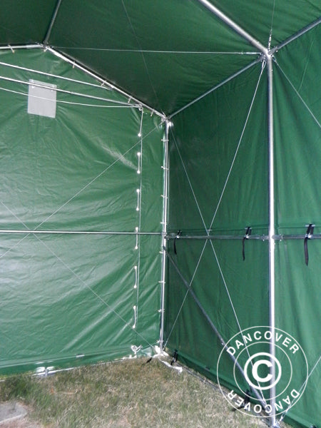 Storage shelter PRO XL 3.5x8x3.3x3.94 m, PVC, Green