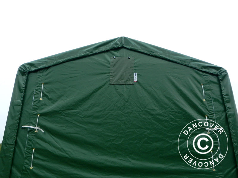 Storage shelter PRO XL 3.5x8x3.3x3.94 m, PVC, Green