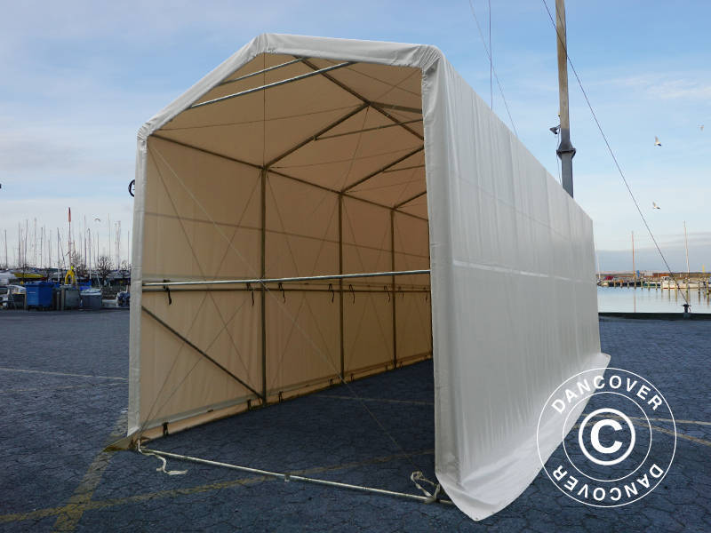 Storage shelter PRO XL 3.5x10x3.3x3.94 m, PVC, White