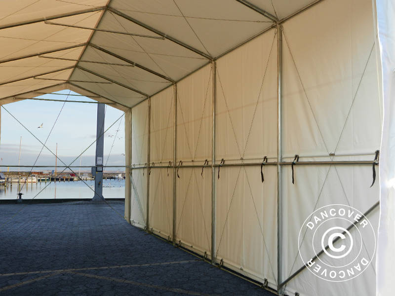 Storage shelter PRO XL 3.5x10x3.3x3.94 m, PVC, White