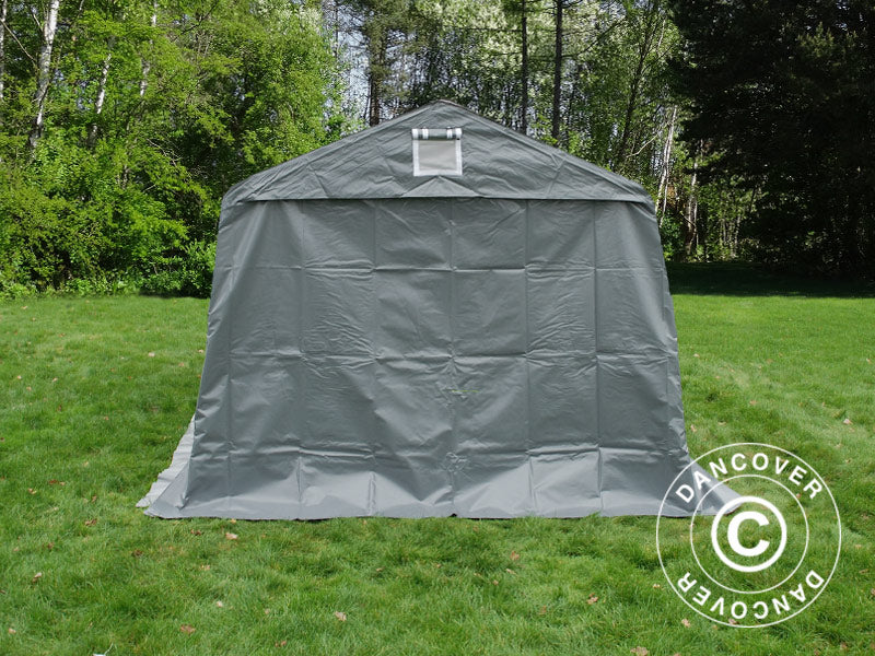 Livestock shelter 3.3x6x2.4 m , PVC, Grey