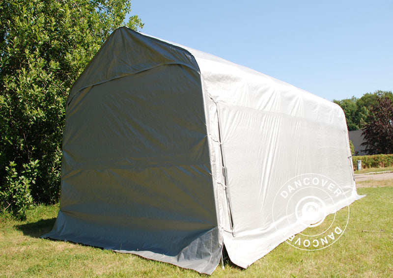 Portable Garage PRO 3.77x7.3x3.18 m PE, Grey