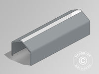 Roof Cover for Storage Shelter PRO 6x18 m PVC w/skylight, Grey