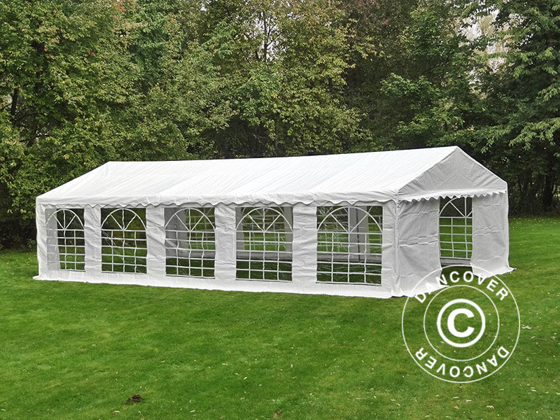 Storage Tent Basic 2-in-1, 4x10 m PE 700, White