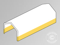 Roof cover for storage tent, work tent PRO 5x10 m, PVC, White/yellow