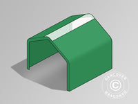 Roof Cover for Storage Shelter PRO 7x7 m PVC w/skylight, Green