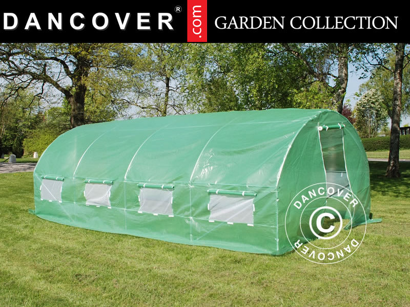 Polytunnel Greenhouse 3x6x2 m, 18 m², Green