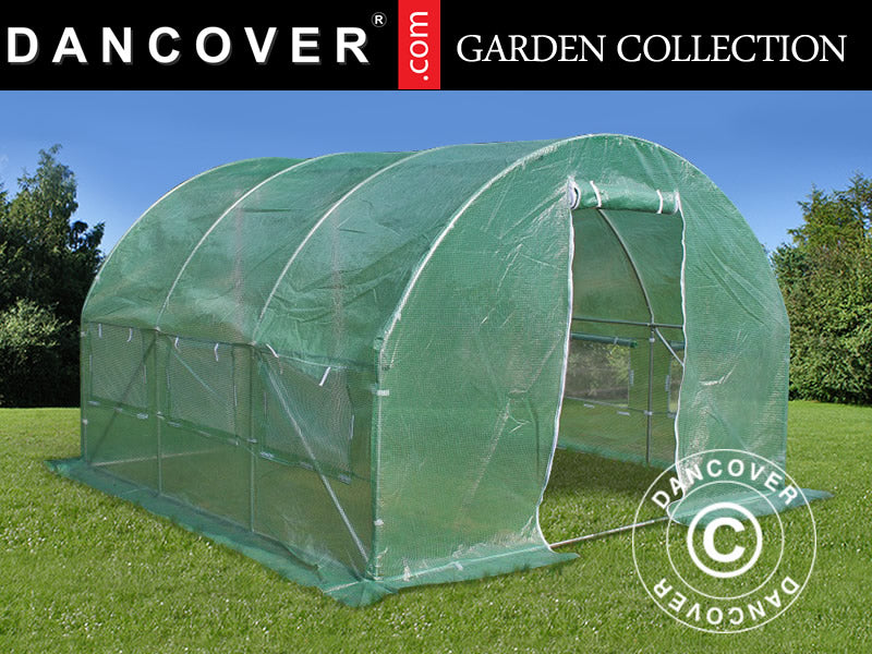 Polytunnel Greenhouse 3x3x2 m, 9 m², Green