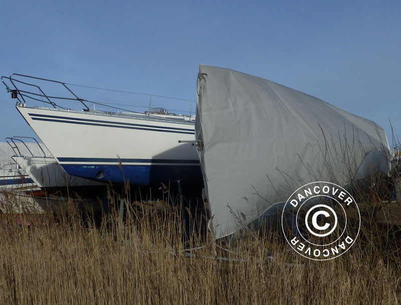 Tarpaulin 6x12 m, PE 300 g/m², Grey