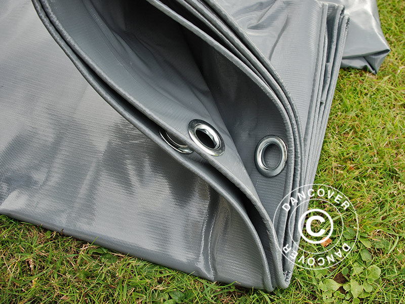 Tarpaulin 6x10 m, PVC 500 g/m², Grey
