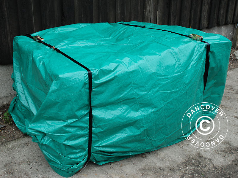 Tarpaulin 10x15 m, PE 65 g/m², Green