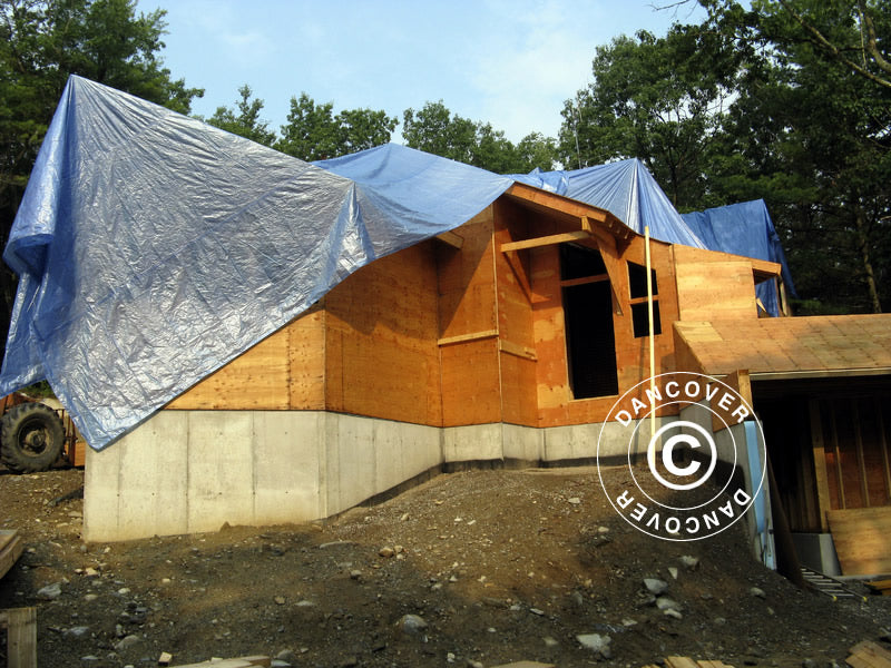 Tarpaulin 6x10 m, PE 250 g/m², Blue
