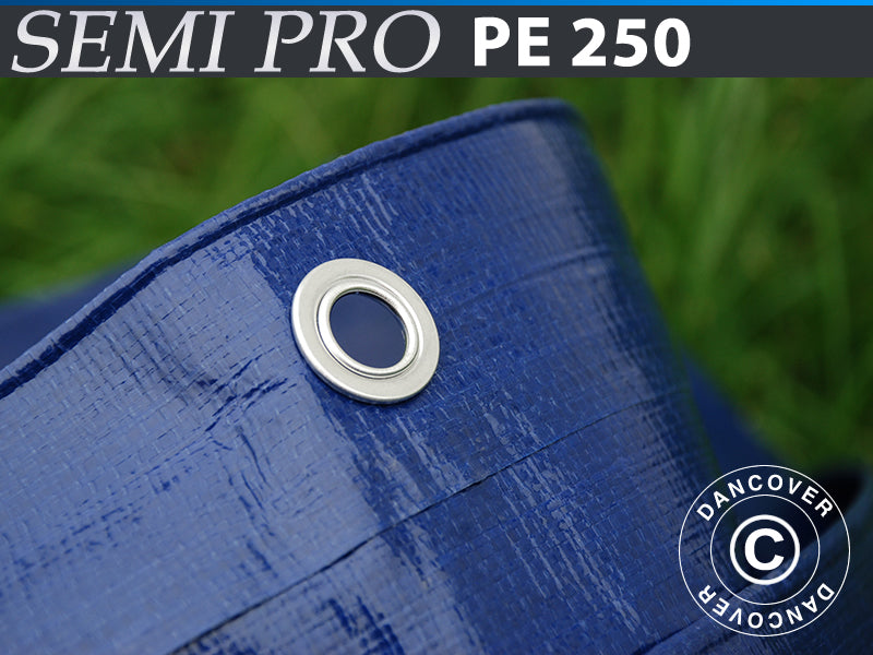 Tarpaulin 8x10 m, PE 250 g/m², Blue