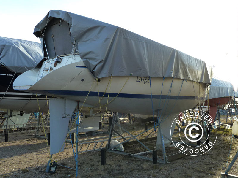 Tarpaulin 3x10 m, PVC 500 g/m², Grey