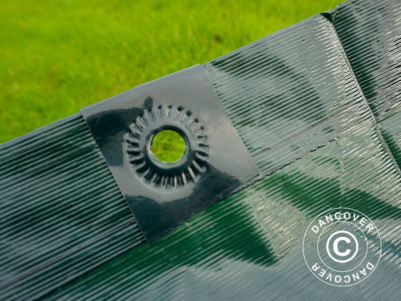 Tarpaulin 5x8 m, PE 90 g/m², Reinforced, Dark Green