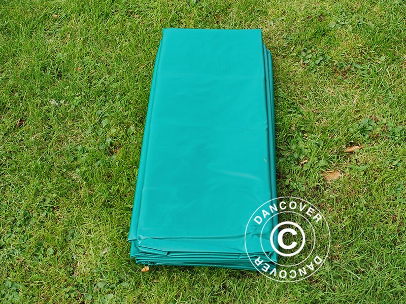Tarpaulin 4x6 m, PVC 570 g/m², Green
