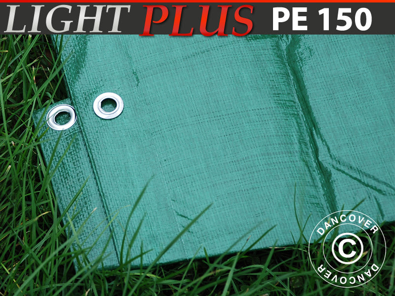 Tarpaulin 10x15 m, PE 150 g/m², Green