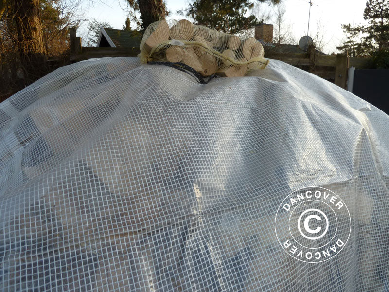 Tarpaulin 6x10 m, Net reinforced PE 200 g/m², Clear