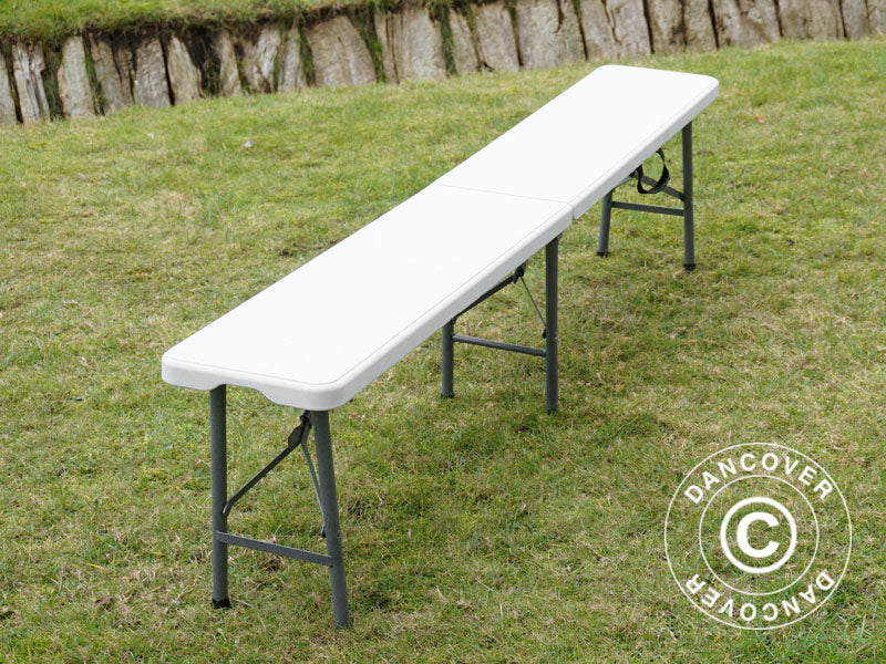 Folding Bench 183x30x43 cm, Light grey (1 pc.)