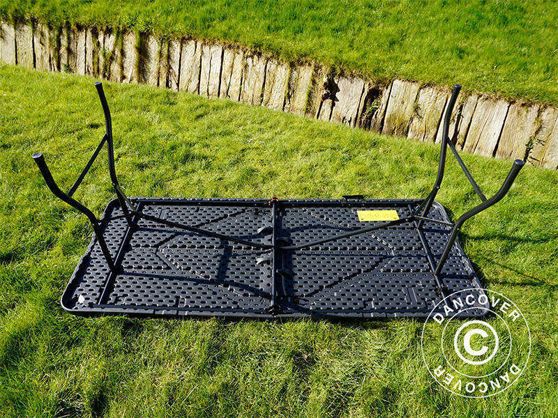 Folding Table 180x74x74 cm, Black (1 pc.)