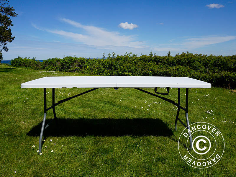 Folding Table 180x74x74 cm, Light Grey (10 pcs.)