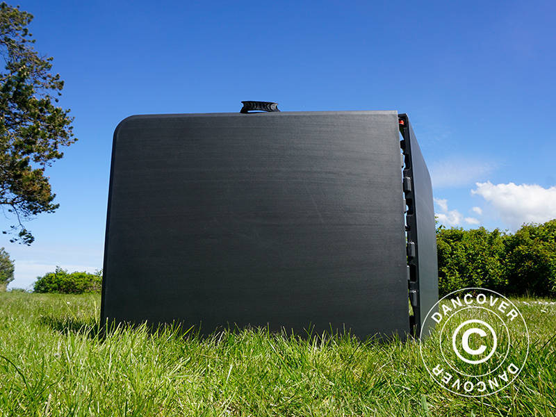 Folding Table 180x74x74 cm, Black (10 pcs.)