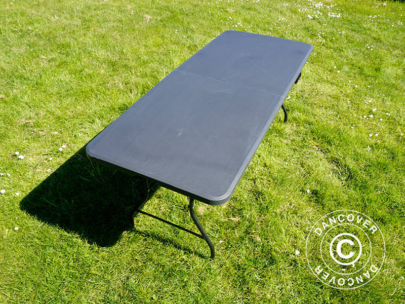 Folding Table 180x74x74 cm, Black (10 pcs.)