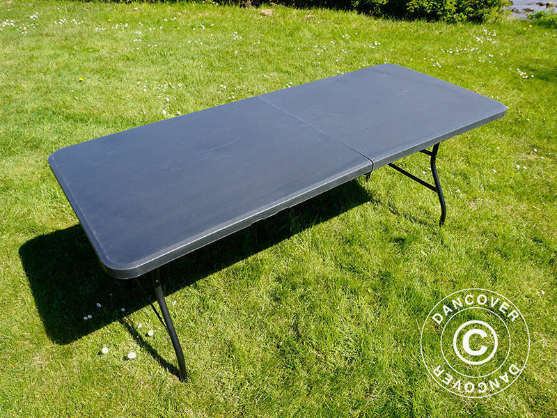 Folding Table 180x74x74 cm, Black (10 pcs.)