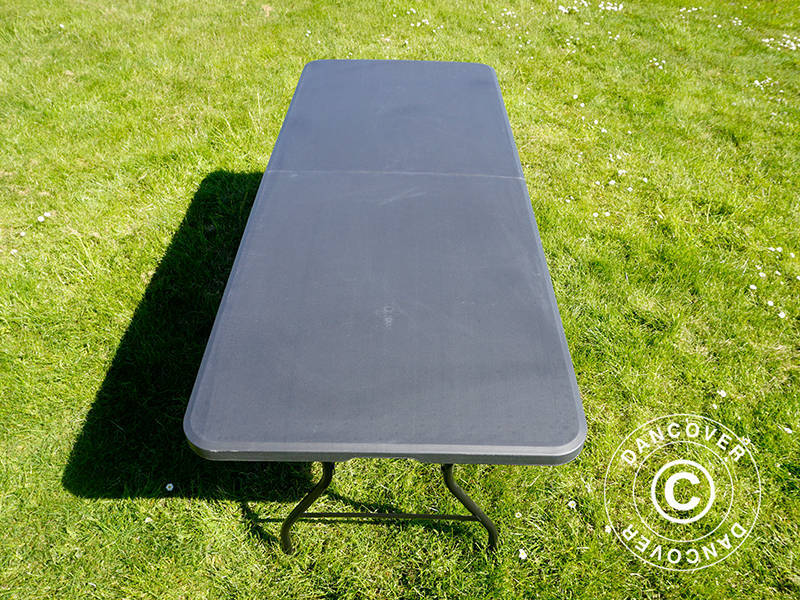 Folding Table 180x74x74 cm, Black (10 pcs.)