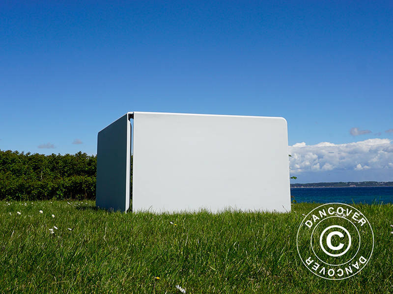 Folding Table 240x76x74 cm, Light Grey (10 pcs.)