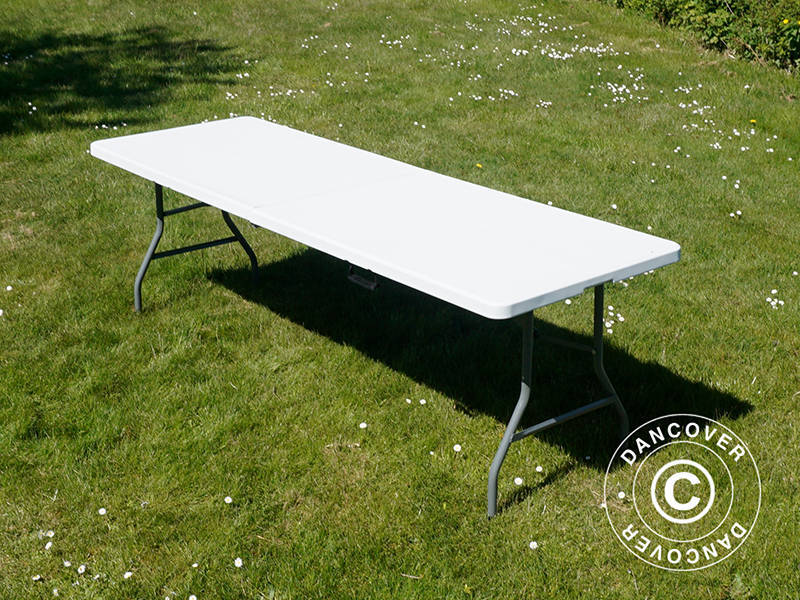 Folding Table 240x76x74 cm, Light Grey (1 pc.)