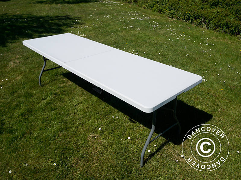 Folding Table 240x76x74 cm, Light Grey (1 pc.)