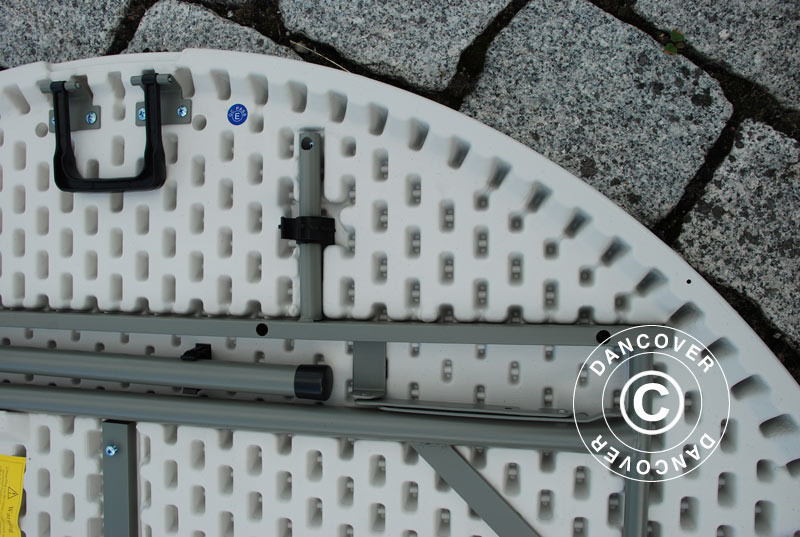 Round folding table Ø154 cm, Light grey (1 pcs.)