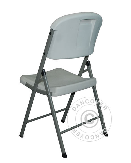 Folding Chair 48x43x89 cm, Light grey/White, 24 pcs.