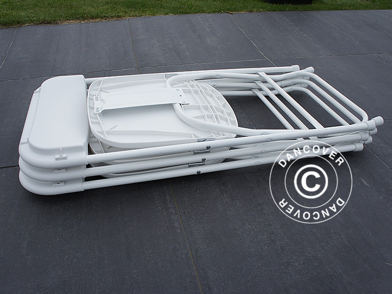 Folding Chair 44x44x80 cm, White, 8 pcs.