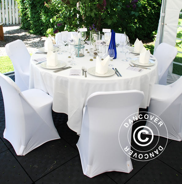 Stretch chair cover 44x44x80 cm, White (1 pc.)