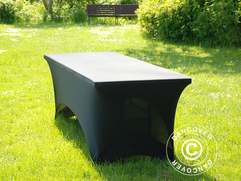 Stretch table cover 183x75x74 cm, Black
