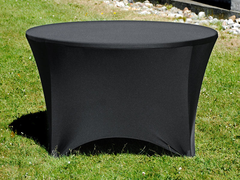 Stretch table cover Ø116x74 cm, Black