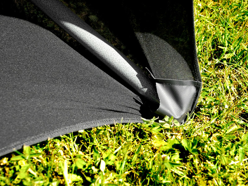 Stretch table cover Ø116x74 cm, Black