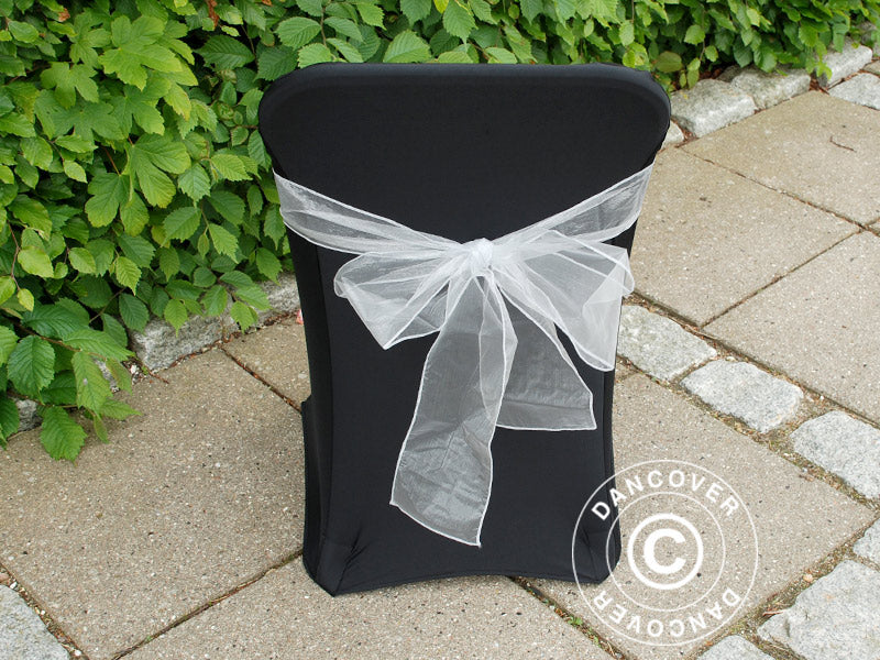 Stretch chair cover 44x44x80 cm, Black (10 pcs.)