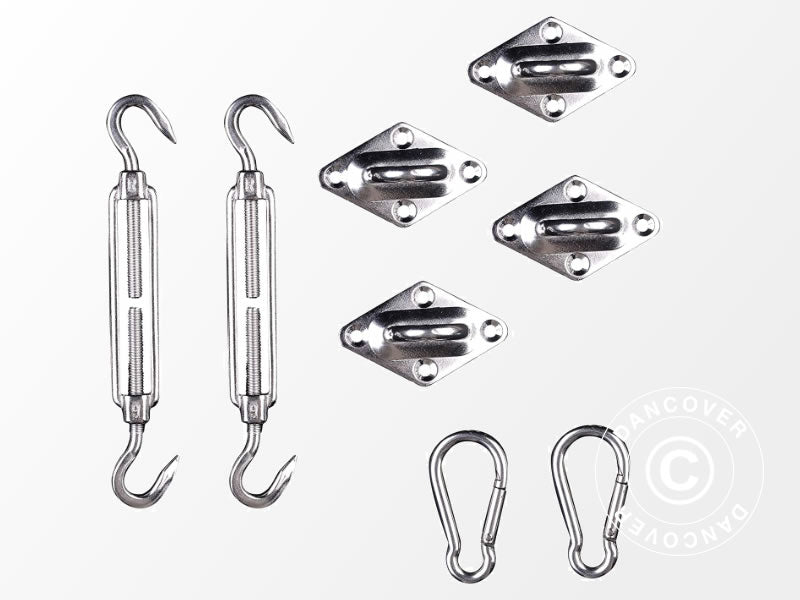 Sun sail 3.6x3.6 m, Square, Sand