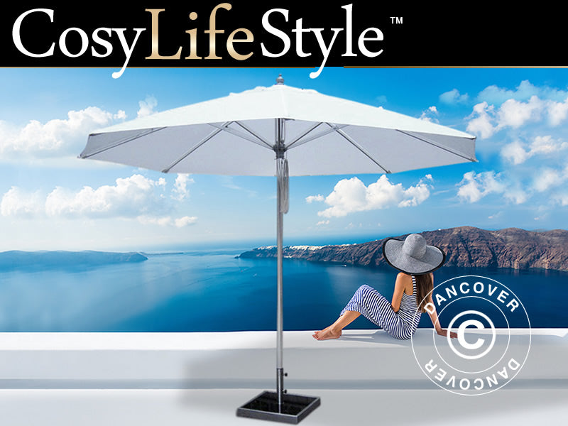 Parasol Bermuda, Ø3.5 m, White