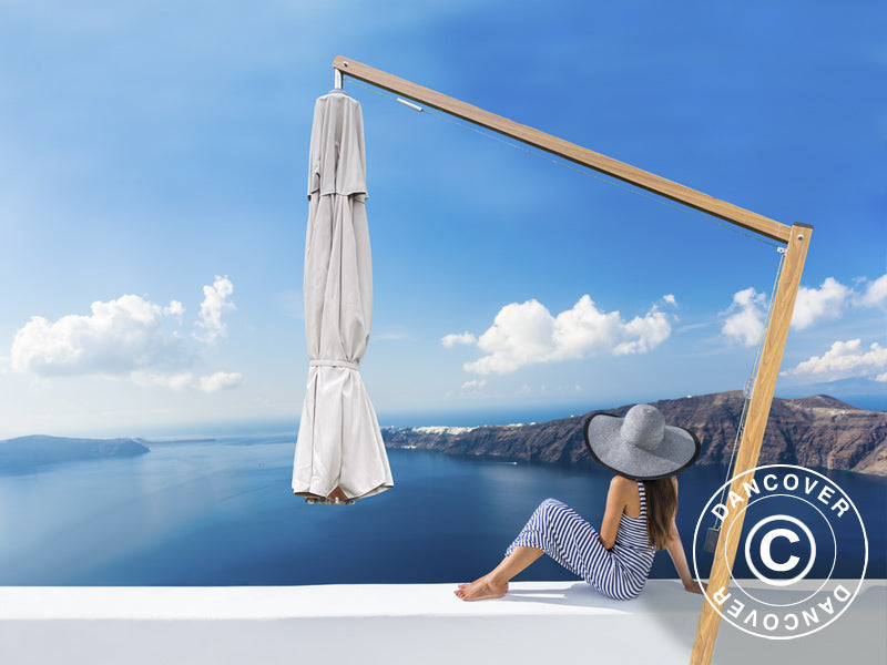 Cantilever parasol Bahamas, Ø4 m, Sand