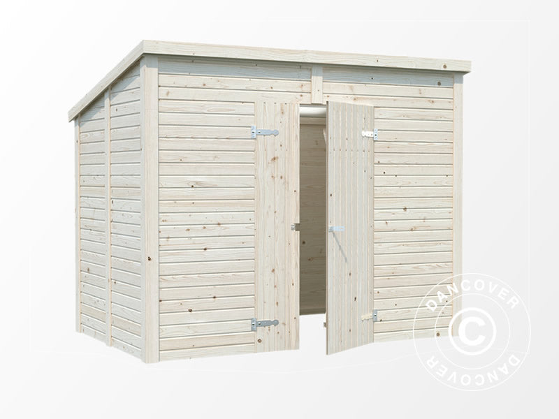 Wooden shed, 2.73x1.7x2.3 m, 4.5 m², Natural