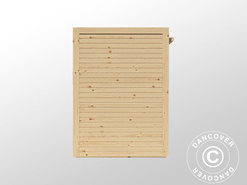 Wooden Bike Shed, Bertilo Box Bike, 2.07x1.03x1.43 m, 2.1 m², Natural