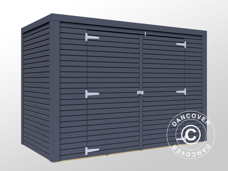 Wooden Bike Shed, Bertilo Box Bike, 2.07x1.03x1.43 m, 2.1 m², Anthracite