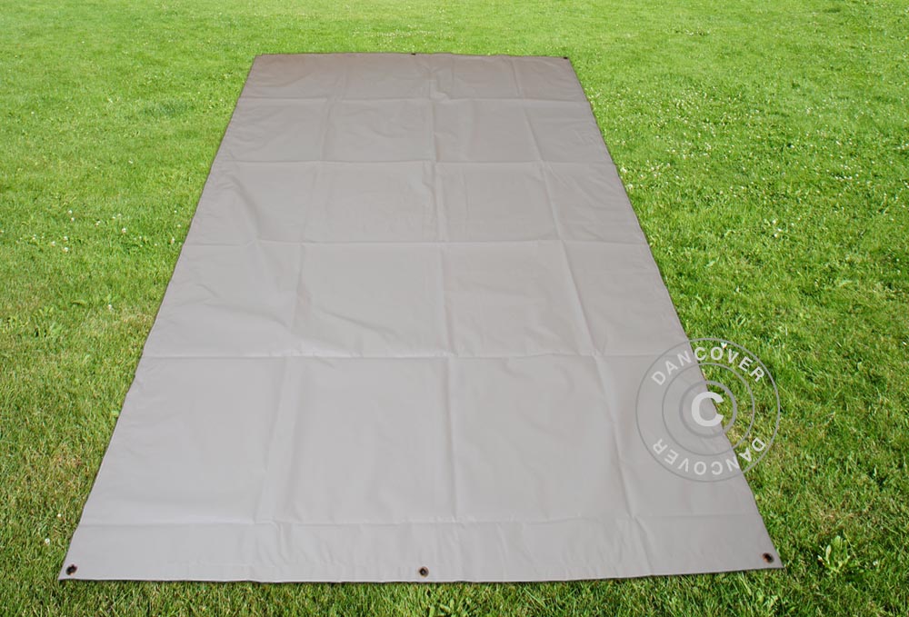 Tarpaulin, ground cover 2.6x3.1 m PVC, Grey