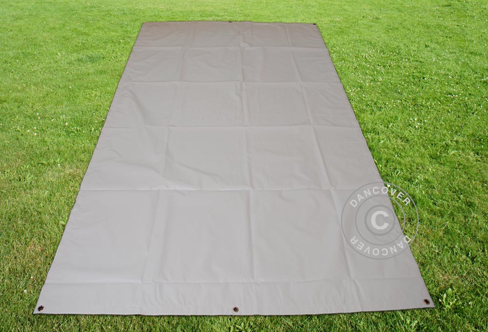Tarpaulin, ground Cover 2.6x6.1 m PVC, Grey