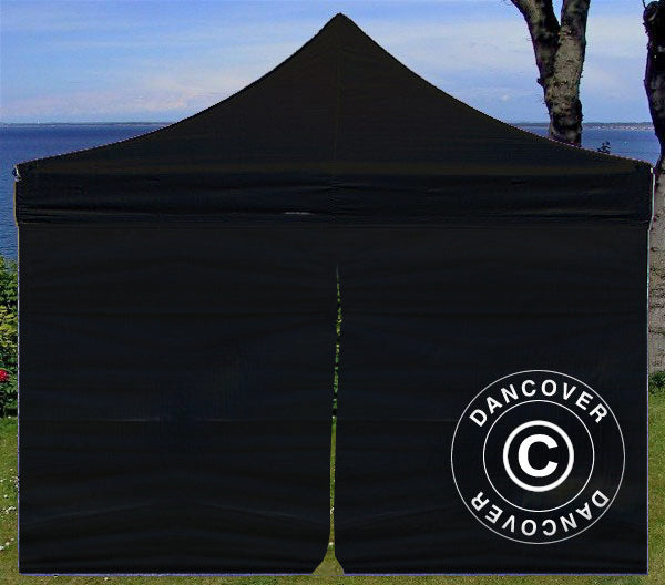 Sidewall kit for Pop up gazebo FleXtents 3x3 m, Black
